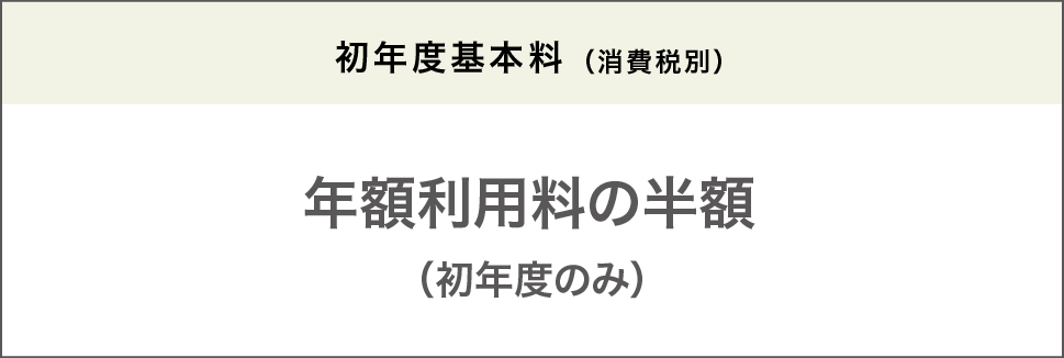 初年度基本料